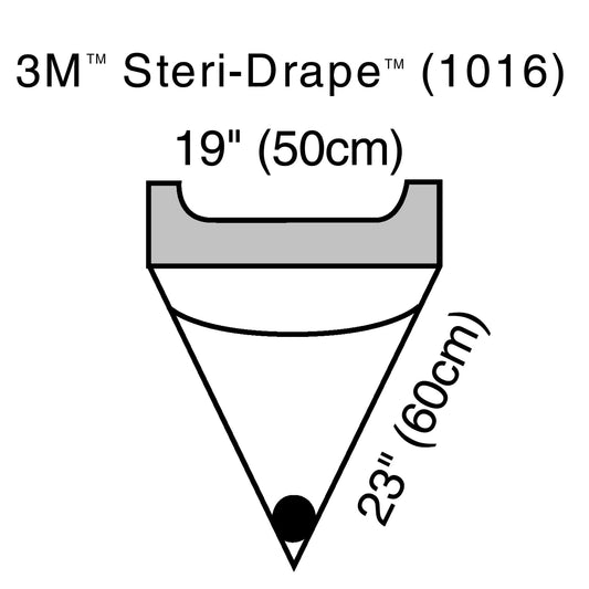 3M™ Steri-Drape™ Sterile Irrigation Pouch Surgical Drape, 19 x 23 Inch 40/CASE -1016