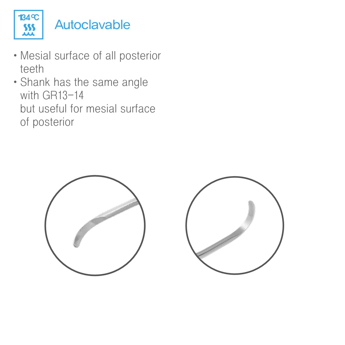 Osung 15/16 Gracey Curette Posterior, Silicone Handle Premium -2CGR15-16 - Osung USA