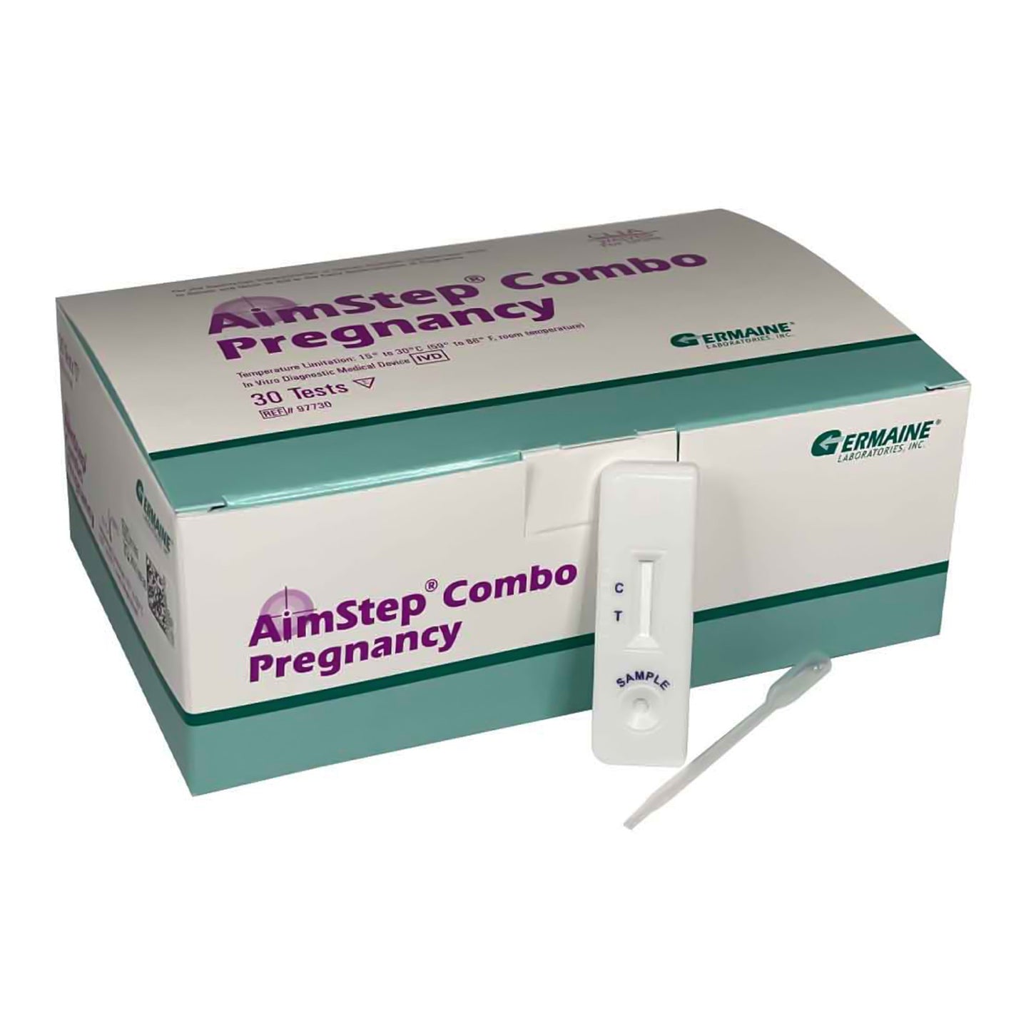 AimStep Combo hCG Pregnancy Fertility Reproductive Health Test Kit 30/BOX -97730