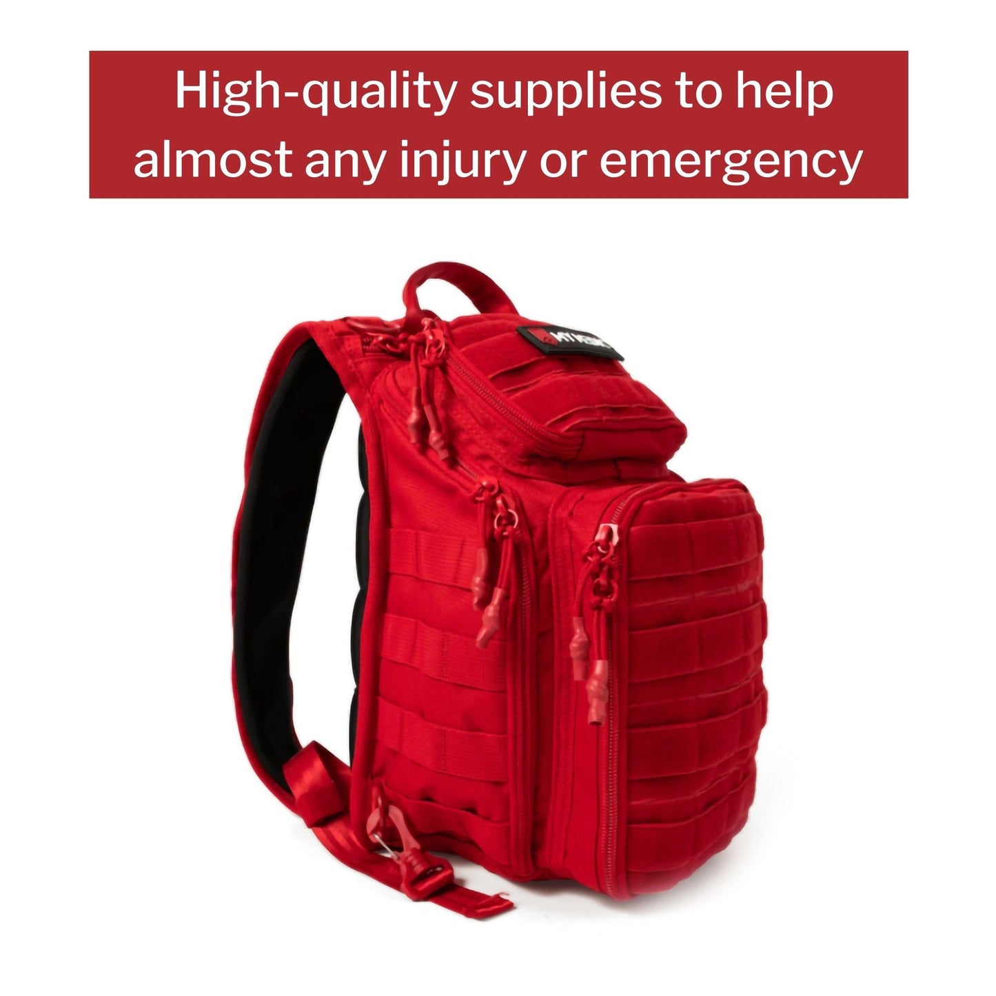 My Medic Recon First Aid Kit Backpack with Emergency Medical Supplies - Red 1/EACH -MM-KIT-U-LG-RED-STN