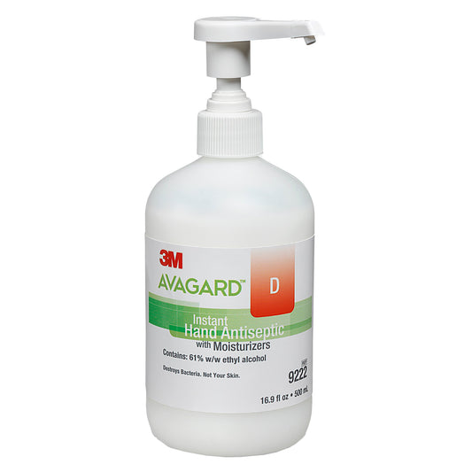 3M Avagard D Hand Antiseptic, 16 oz, Pump Bottle 1/EACH -9222