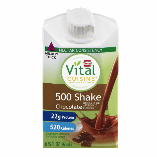 Vital Cuisine 500 Shake Chocolate Nutrition and Recovery, 8.45 oz. Carton 1/EACH -72502