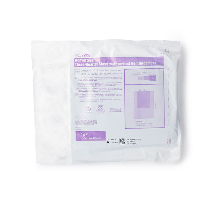 Cardinal Health™ Sterile Three-Quarter General Purpose Drape, 56 x 77 Inch