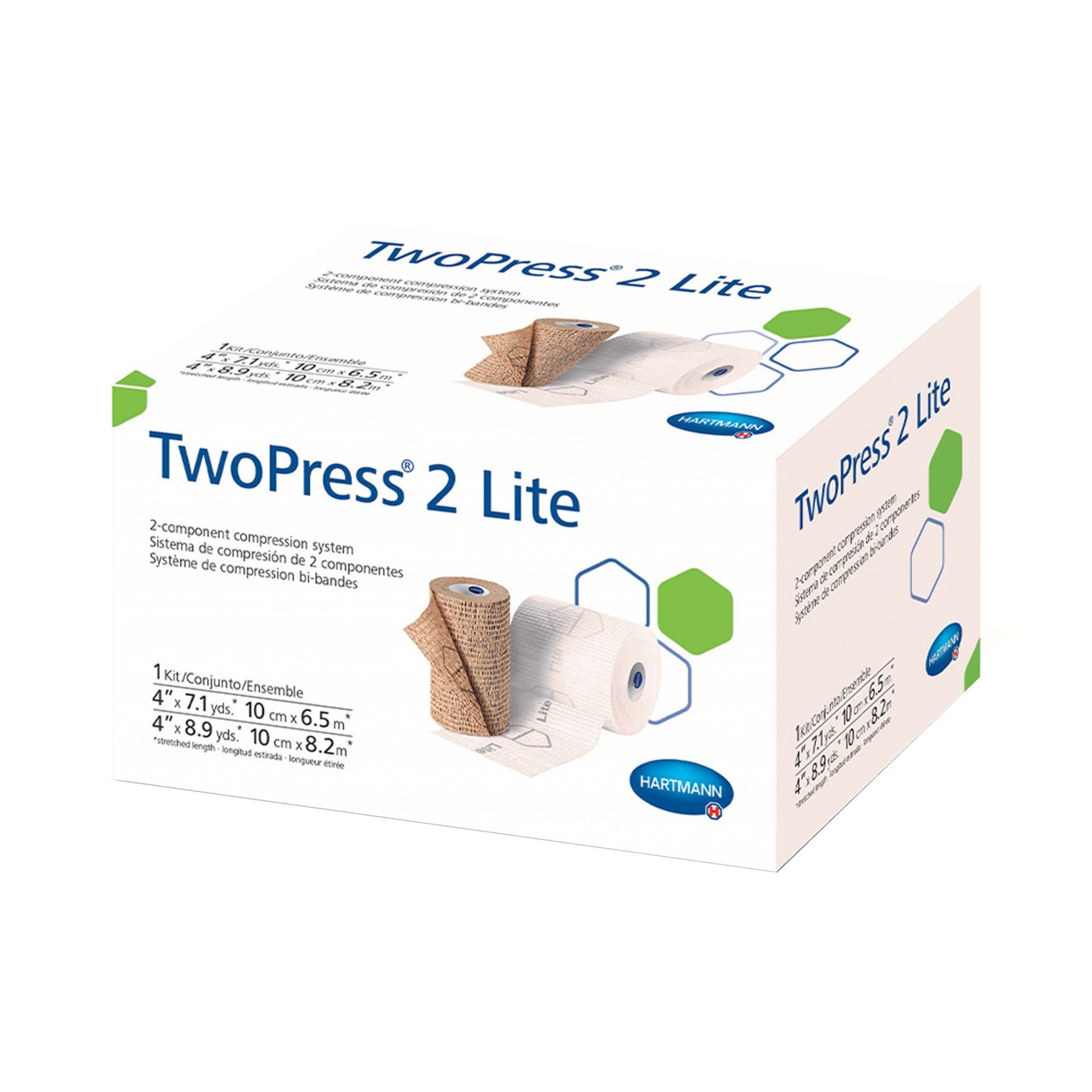 TwoPress 2 Lite Two-Layer Compression Bandage System with Visible Indicators 1/KIT -332021