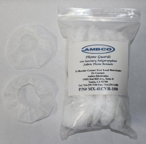 Ambco Sanitary Headset Cover for use with Maico MX-41/AR Audiometer Headset 1/BAG -MX-41 CVR100