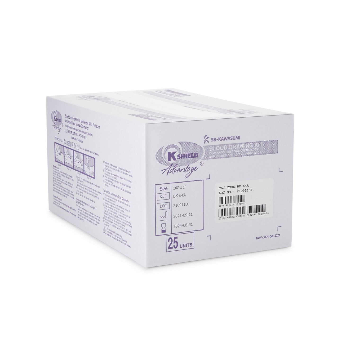 K-Shield Advantage Blood Draw Kit 50/CASE -BK-64A