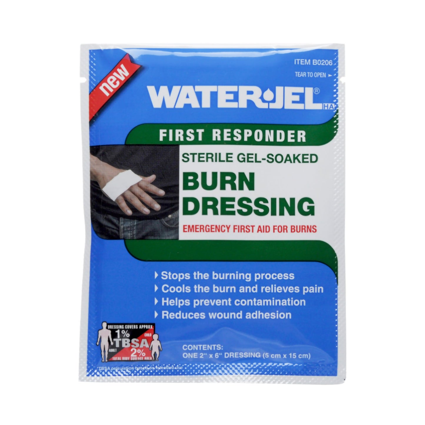 Water-Jel Burn Dressing, 2 x 6 Inch 1/EACH -B0206-60.00.000