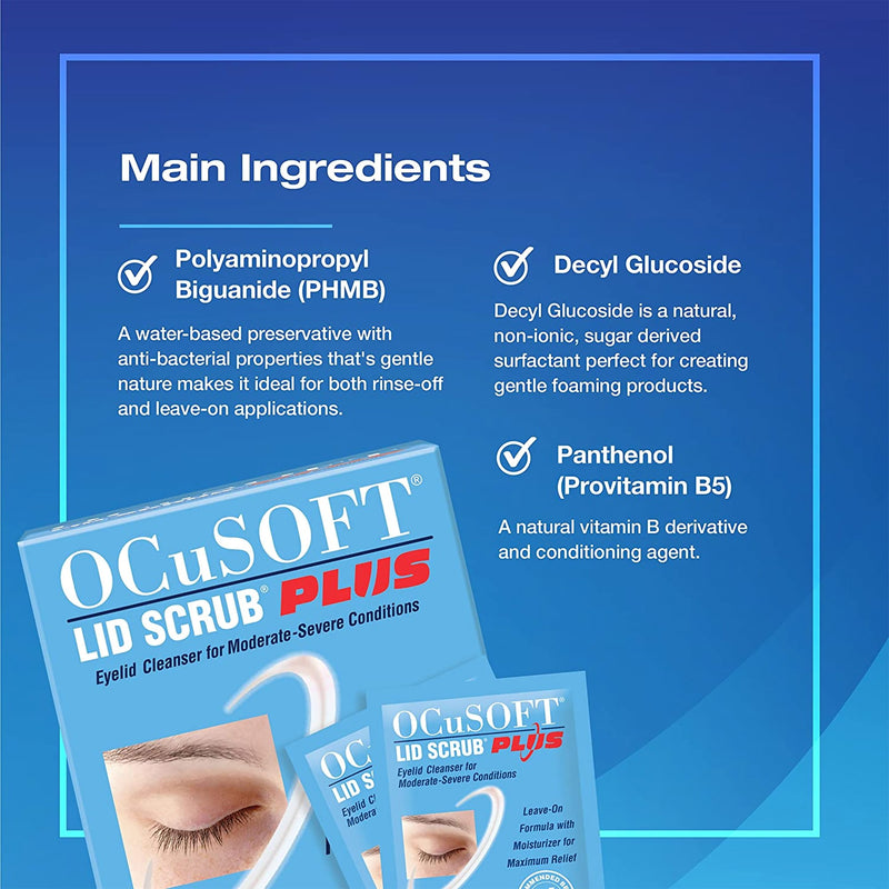 OCuSOFT® Lid Scrub® Plus Eyelid Cleanser