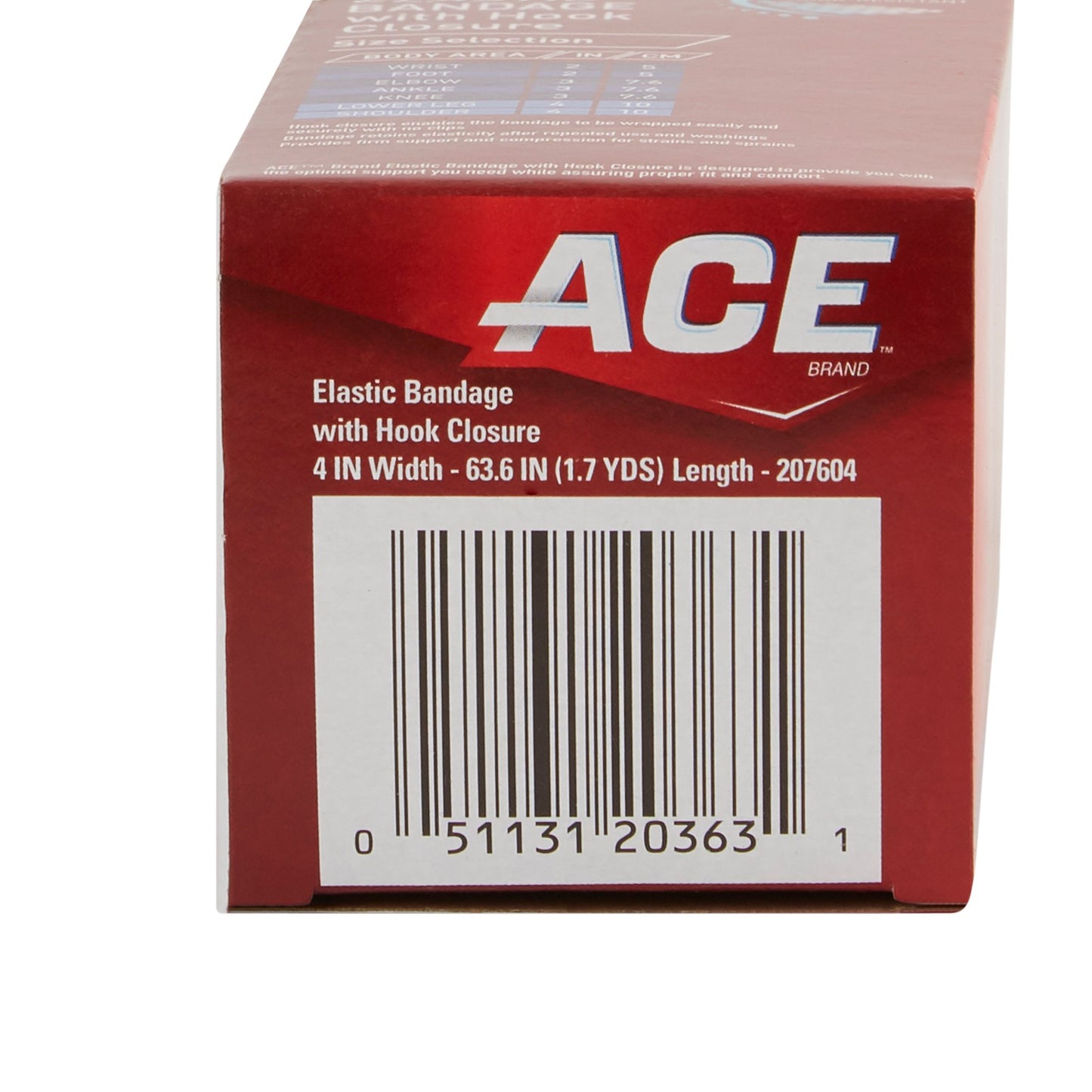 3M™ Ace™ Single Hook and Loop Closure Elastic Bandage, 4 Inch Width 1/EACH -207604