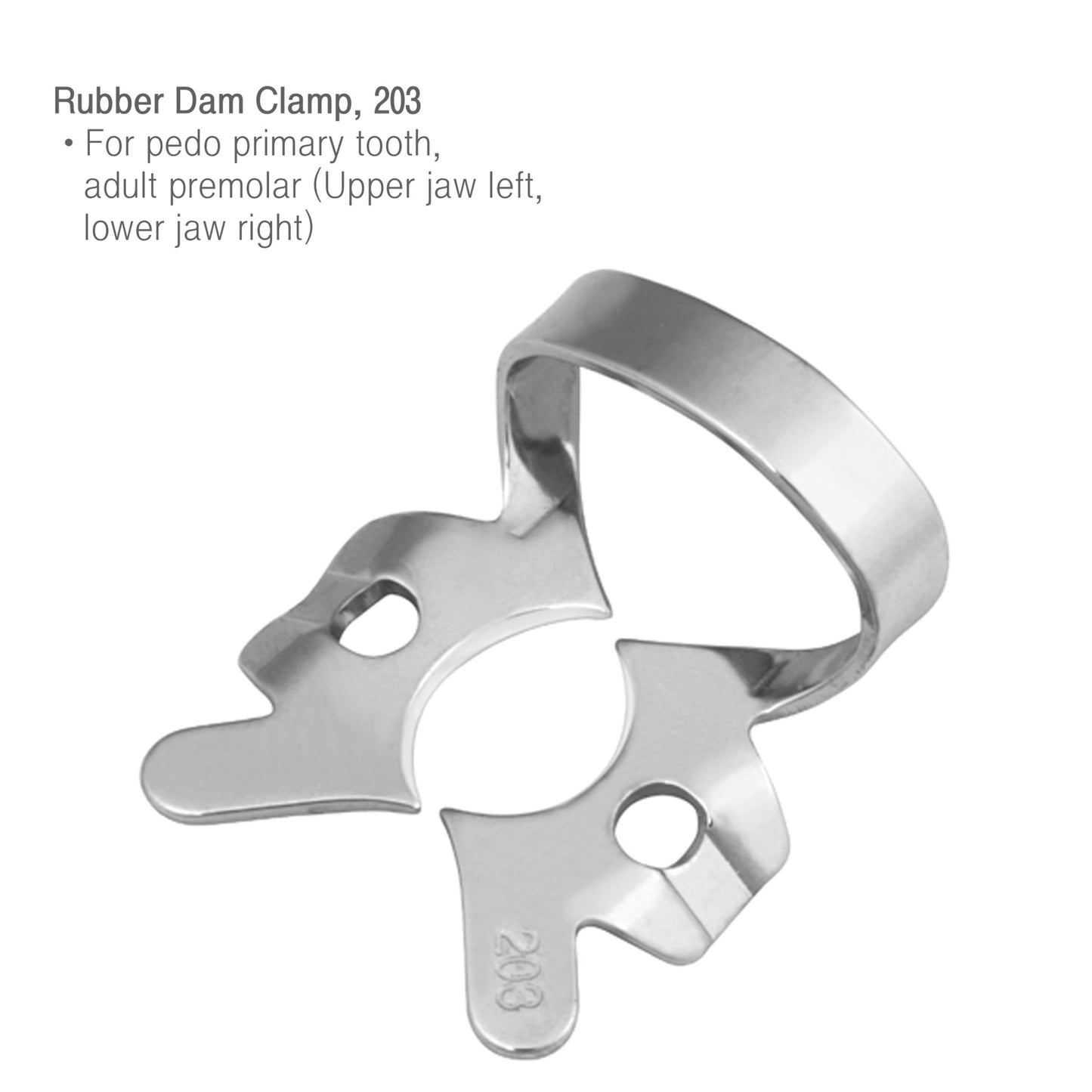 Osung Rubber Dam Clamp Pedo primary tooth adult premolar -RDC 203 - Osung USA