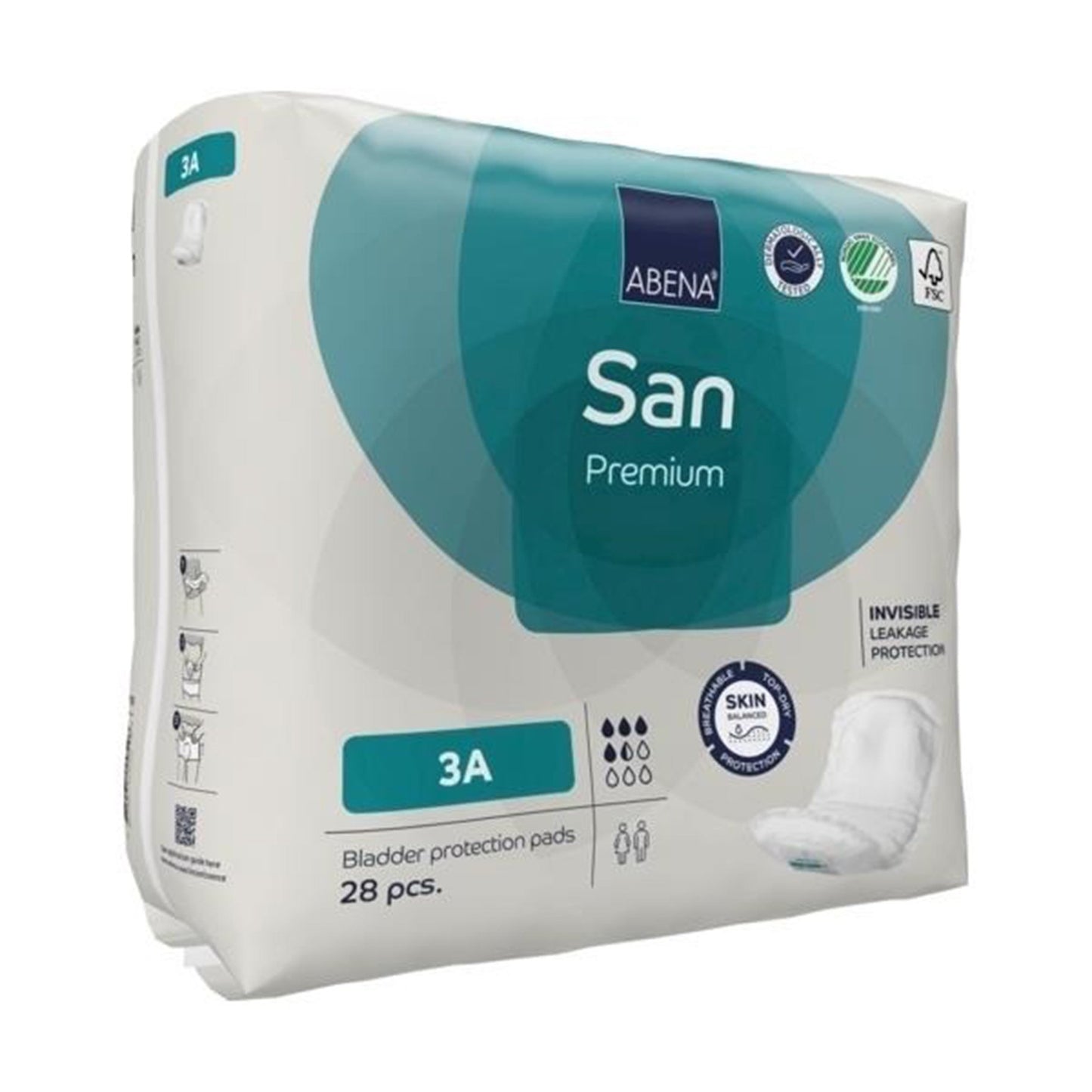 Abena San Premium Bladder Protection Pads, Size 3A 196/CASE -1000021305