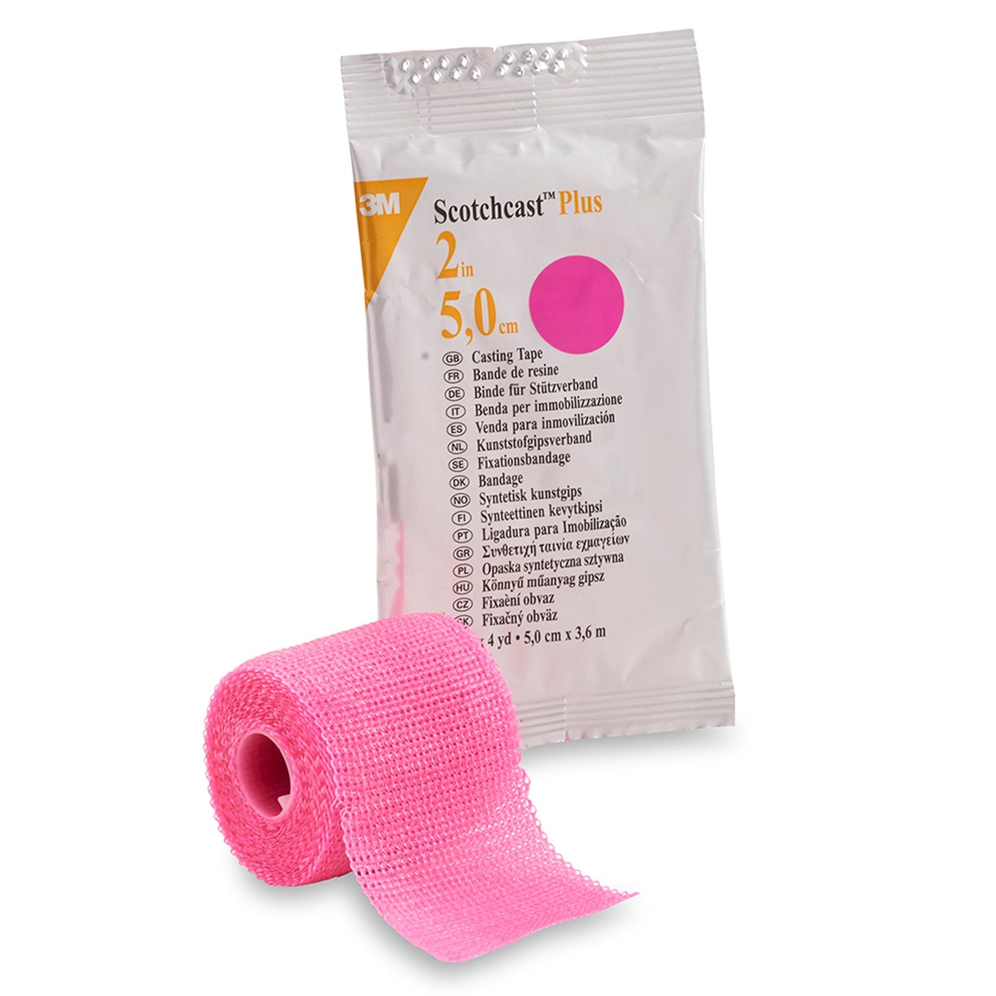 3M™ Scotchcast™ Plus Bright Pink Cast Tape, 2 Inch x 4 Yard 10/BOX -82002X