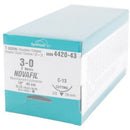 SUTURE, REVERSE CUTTING, SIZE 3-0, BLUE, 18", NEEDLE C-13, 3/8 CIRCLE, 1 DZ/BX, SOLD AS BOX MEDTRONIC/MINIMALLY 10000446