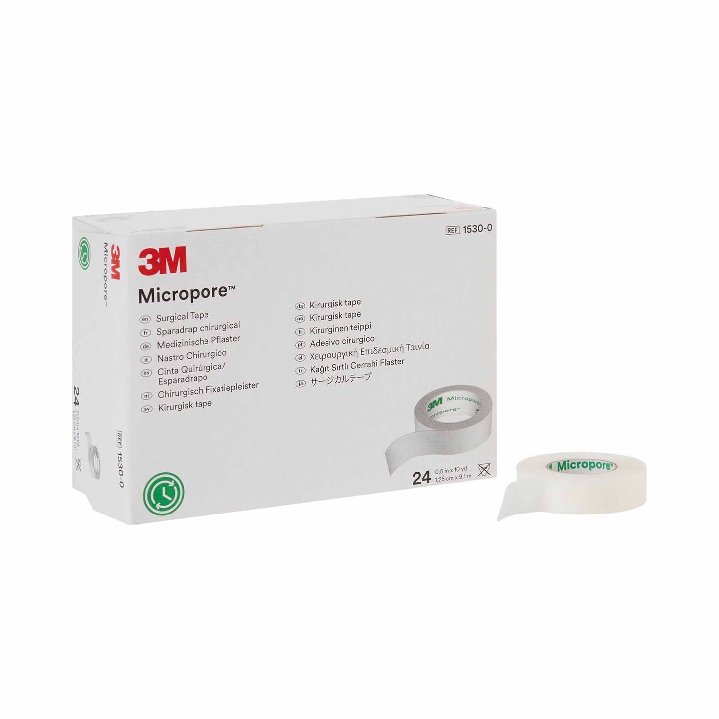 3M™ Micropore™ Paper Medical Tape, 1/2 Inch x 10 Yard, White 240/CASE -1530-0