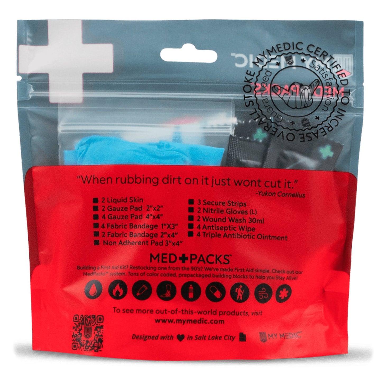 My Medic Med Packs First Aid Kit for Cuts, Scrapes – Emergency Supplies in Portable Pouch 1/EACH -MM-MED-PACK-CUT-SCRP-EA