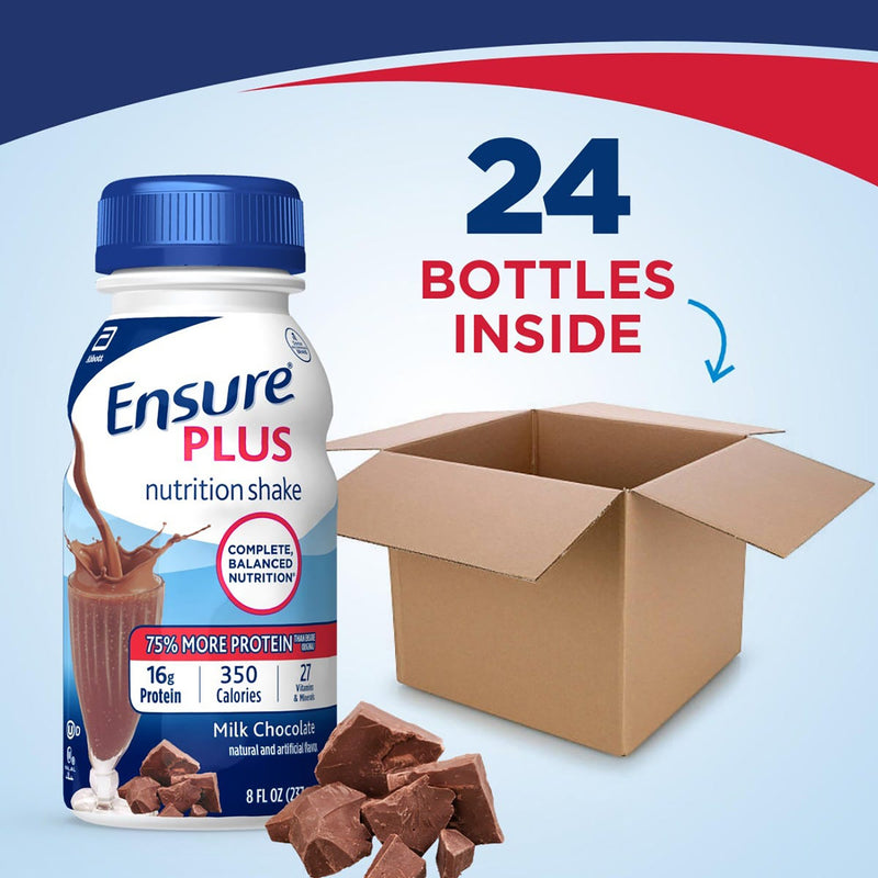 Ensure® Plus Therapeutic Nutrition, Chocolate, 8-ounce bottle