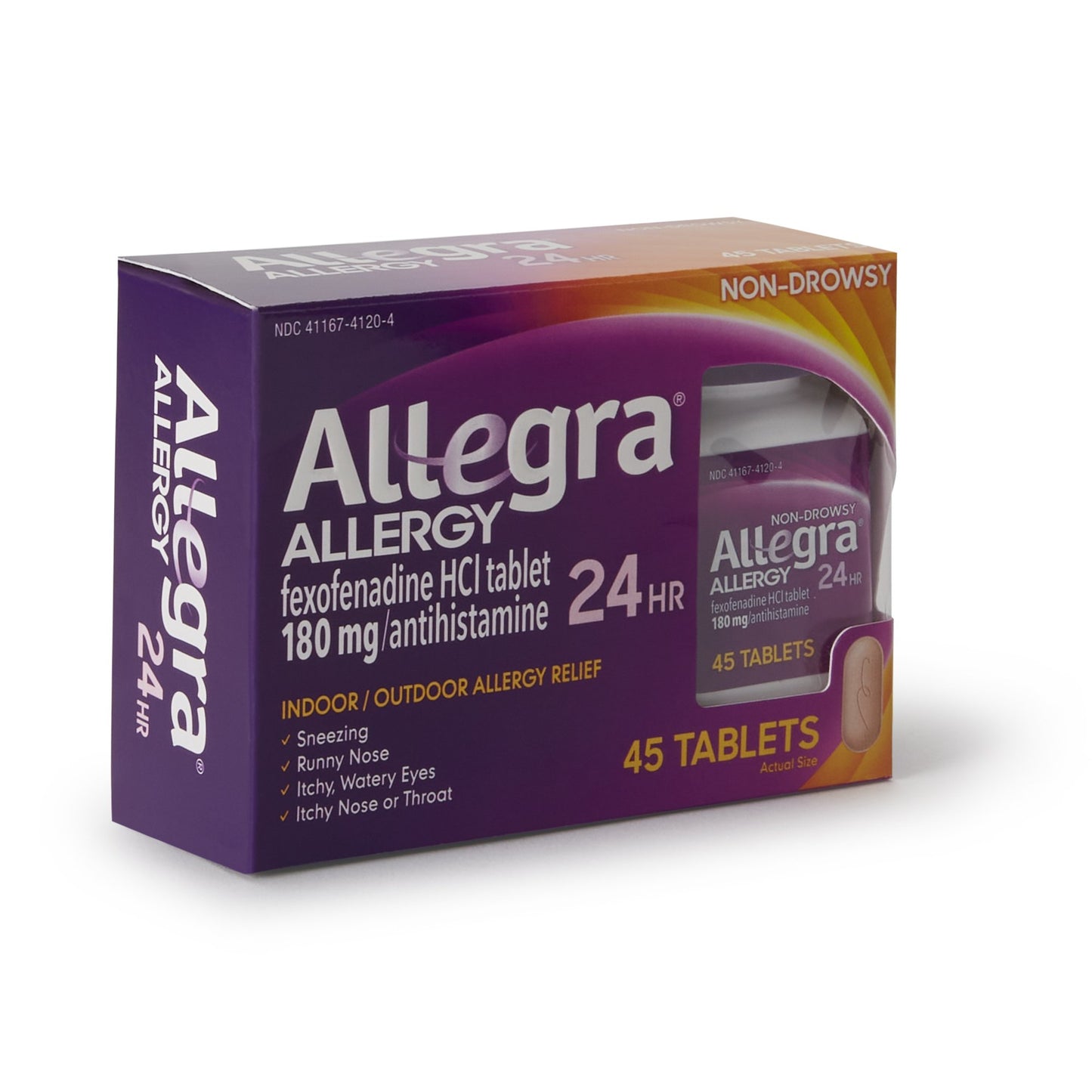 Allegra Fexofenadine Allergy Relief 1/BOTTLE -41167412004