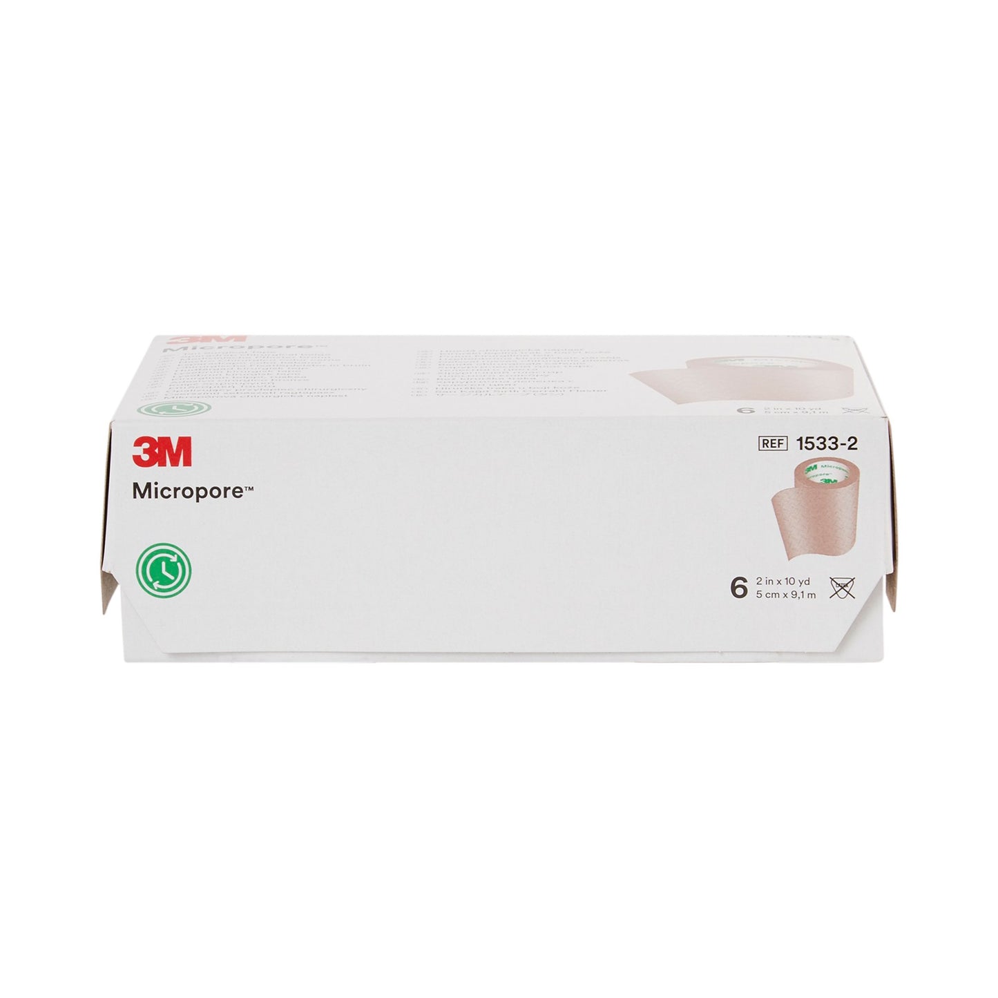 3M™ Micropore™ Paper Medical Tape, 2 Inch x 10 Yard, Tan 6/BOX -1533-2