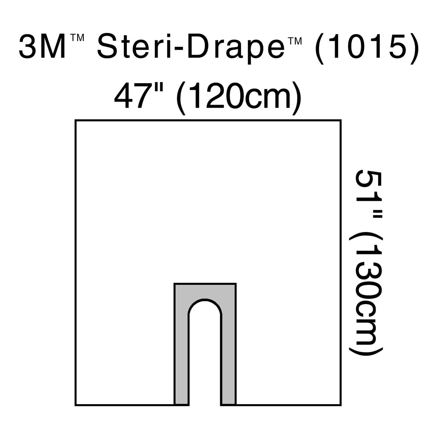 3M™ Steri-Drape™ Sterile Orthopedic U-Drape, 47 x 51 Inch 40/CASE -1015