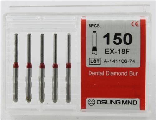 Diamond Burs, End Cutting Shape, Fine Grit Multi-Use 150Ex-18F - BriteSources