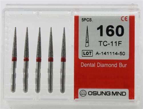 Diamond Burs, Taper Conical Shape, Fine Grit Multi-Use 160Tc-11F - BriteSources