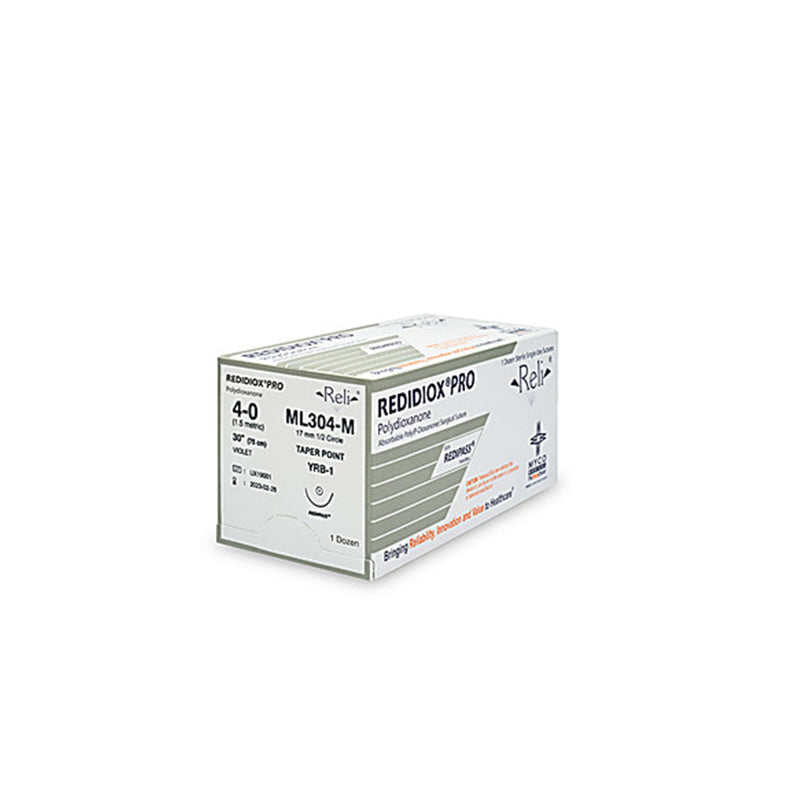 Myco Reli® Pro Suture. Suture, 2-0, Redidiox, Violet, Monofilament, 30", Ysh, 12/Bx (Us Only). Suture Redidiox Violet Mono2-0 30In Ysh 12/Bx, Box
