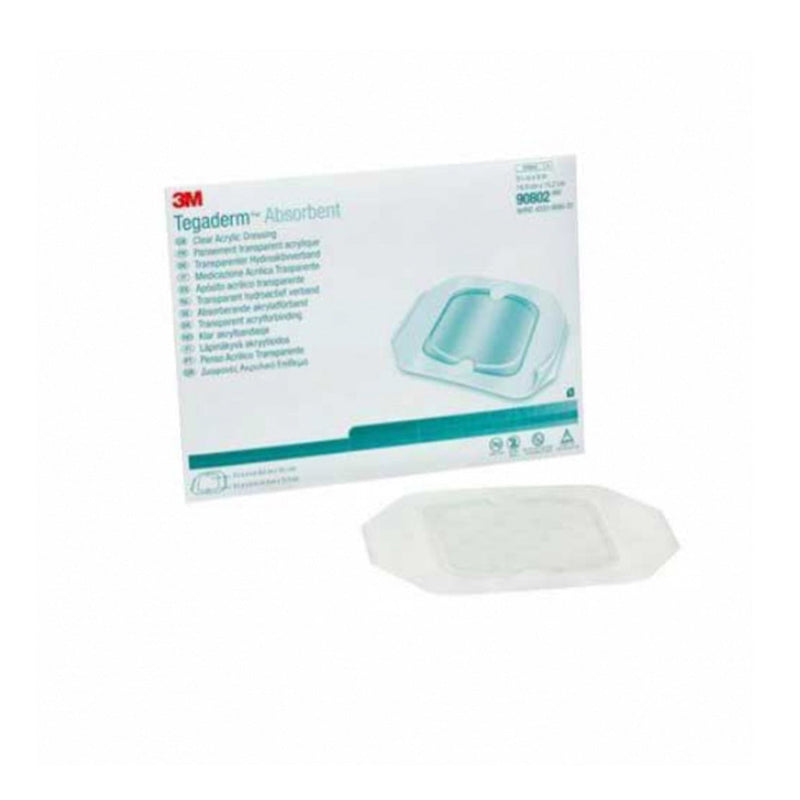 3M™ Tegaderm™ Absorbent Acrylic Transparent Film Dressing, 5-7/8 X 6 Inch, Sold As 10/Box 3M 90802