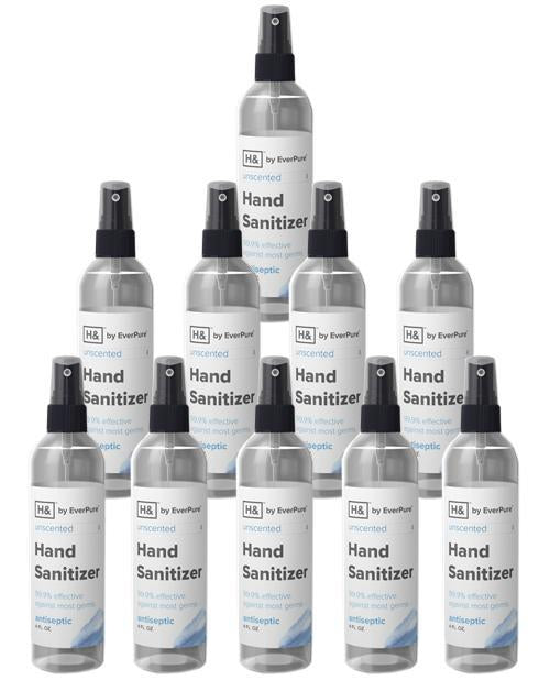 Hand Sanitizer Disinfectant Spray 4oz Bottles - 99.9% effective [USA Made]  - 10 pcs - BriteSources