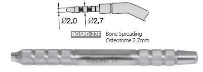 Dental BONE SPREADING OSTEOTOME 2.7mm, BOSPD-27F - BriteSources