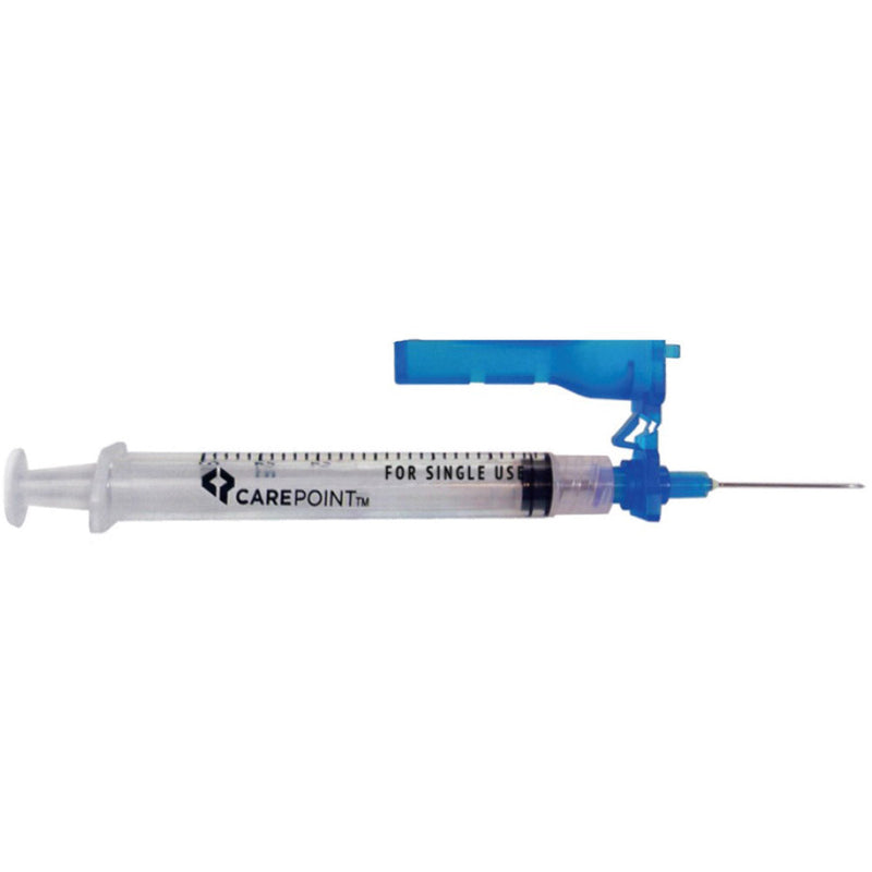 Allison Medical Carepoint Safety Combo Syringe W/ Needle. Needle Safety 23Gx1In W/1Ccll Syring Blister 50/Bx 12Bx/Cs, Case