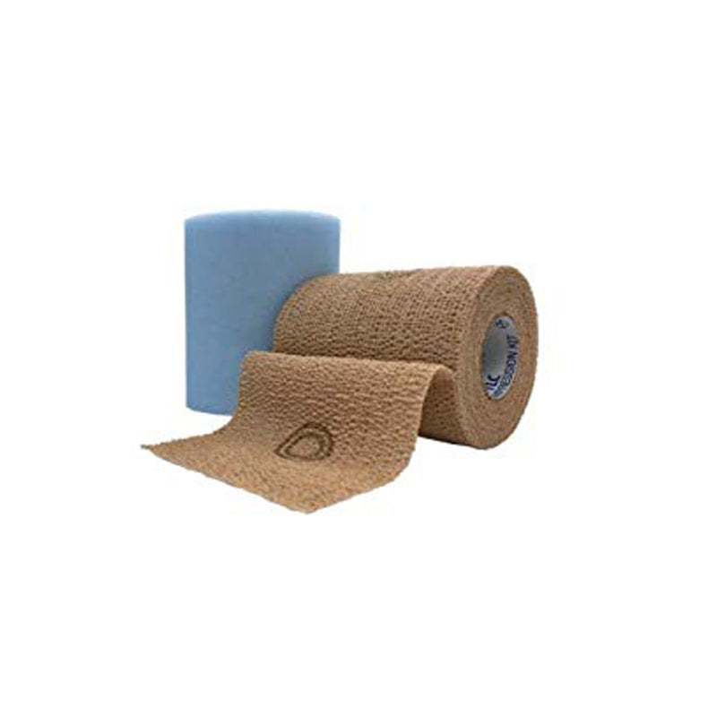 Andover Coflex® Med Cohesive Bandage. Wrap Selfadherent 4X5Ydtan Sterile 18Rl/Pk, Case