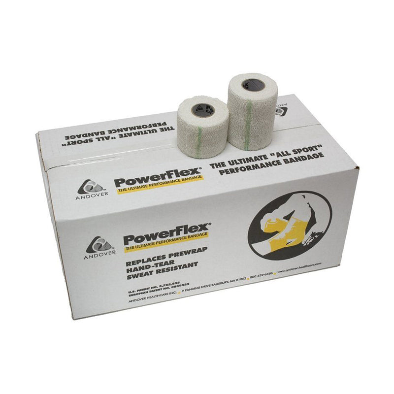 Andover Powerflex® Cohesive Bandage. Tape Powerflex 1.5X6Ydwht 3 Rl/Cs, Case