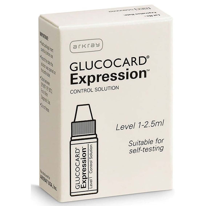 Arkray Glucocard® Expression™. Level 1 Control Solution, (1) Bottle (Minimum Expiry Lead Is 90 Days) (Us Only). Solution Control Level 1, Bottle