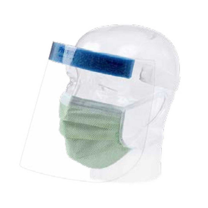 Aspen Surgical Mask. Mask, Surgical, Fluidgard® 120 Anti-Fog, W/ Extended Shield, Blue,100/Cs. Mask Surgcal F/G 120 Extnd Shlbl 4/Bx 100/Cs, Case