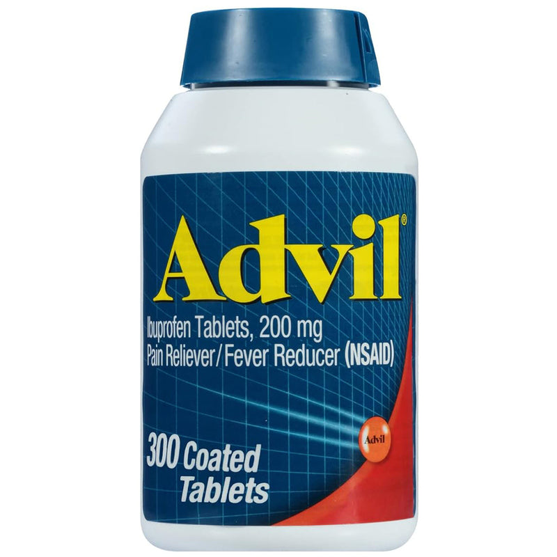 Advil Ibuprofen 200 Mg Coated Caplets, Sold As 1/Bottle Glaxo 00573016030