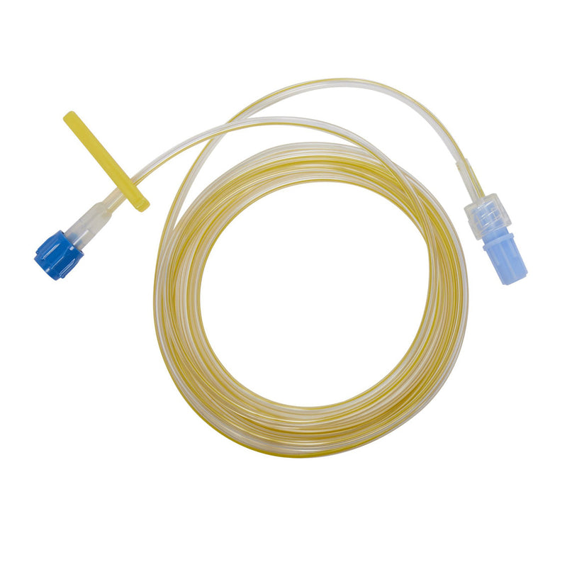 Baxter Anesthesia Sets. Anesthesia Set, Microbore, Universal, Male Luer Lock Adapter, 3.0 Ml, 73" Length, Yellow Stripe, Non-Pyrogenic, Contains Dehp,