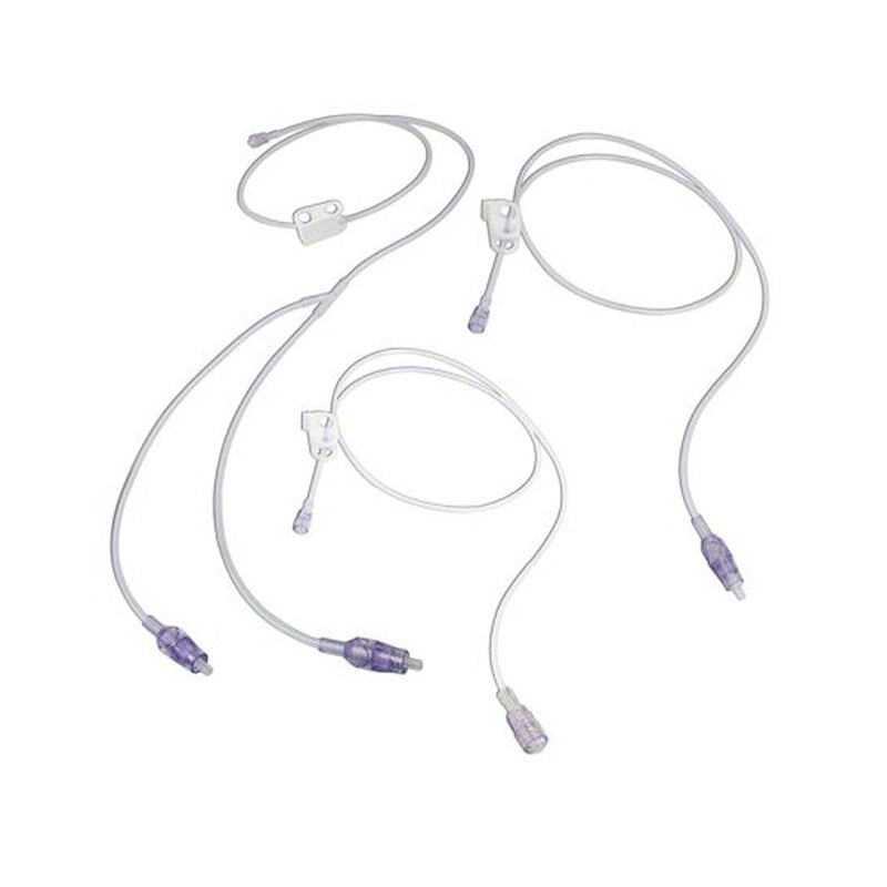 B Braun Accel™ Connection Set. Split Closed Male Connection Set, Includes: Clear 51" Tubing, Bifurcated With (2) Closed Male Luer Lock Valves To Spin 