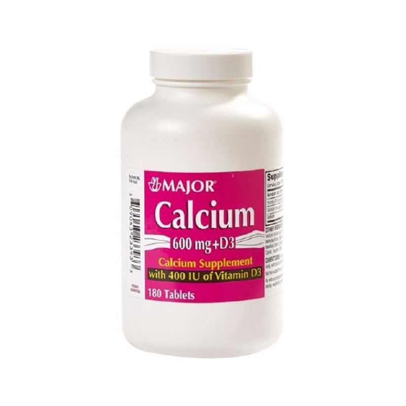 Calcium+Vitamin D3, Tab 600Mg (180/Bt), Sold As 1/Bottle Major 80681013901