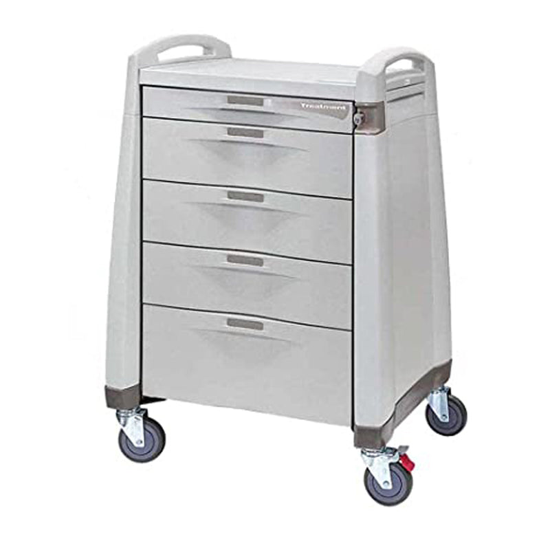 Capsa Healthcare Avalo® Compact Medical Cart. Cart Medical 36X24X31 5Drwcrm/ Blu Auto Relock (Drop), Each