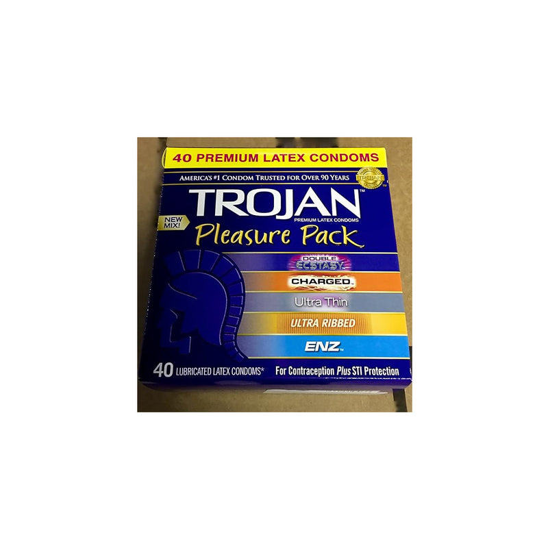 Trojan® Pleasure Pack Lubricated Premium Latex Condoms, Sold As 3/Box Church 02260095321