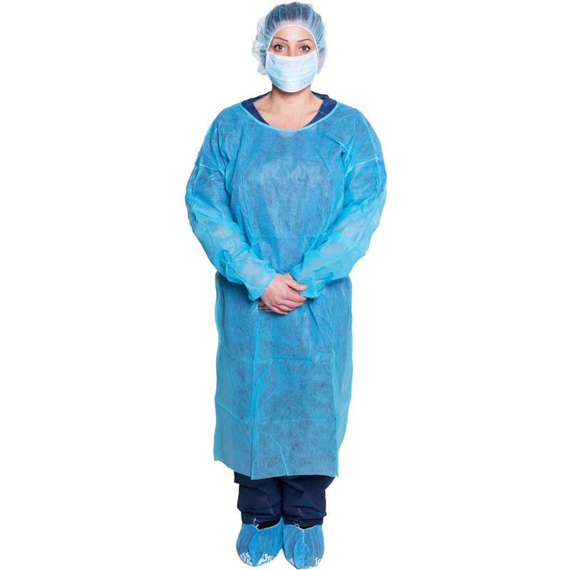 Dukal Chemotherapy Gown. Chemotherapy Gown, Poly-Coated, 2X-Large, 10/Bg, 3 Bg/Cs. Gown Chemo 2Xl 10/Bg 3Bg/Cs, Case