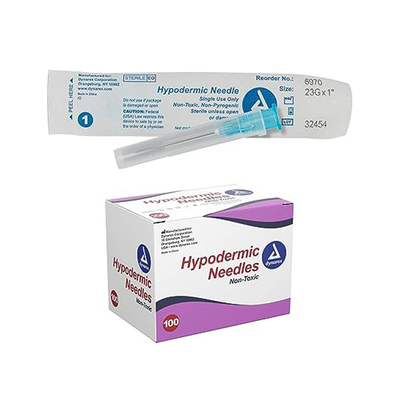 Dynarex Hypodermic Needle. Hypodermic Needle - Non-Safety, 23G, 1" Needle, 100/Bx, 10Bx/Cs (Products Cannot Be Sold On Amazon.Com Or Any Other 3Rd Par