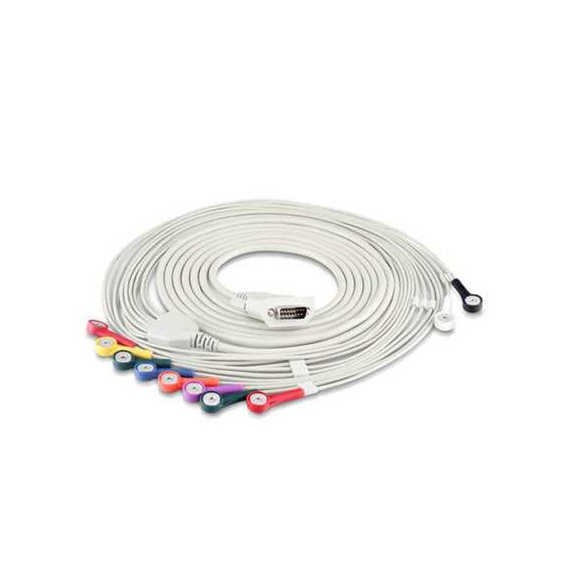 Mdpro (Edan Diagnostics) Ecg Cables. Cable Ecg 12-Lead Snap Aha(Drop), Each