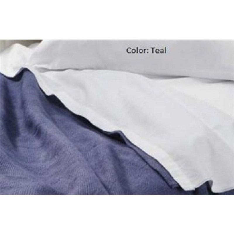 Encompass Blankets. Spread Blanket, 66" X 90", Herringbone Weave, White. , Each