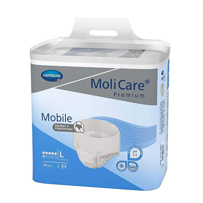Hartmann Usa Molicare Mobile® Disposable Protective Underwear. Brief Elastic Molicare Prem 6Dlg 30/Pk 3Pk/Cs, Case