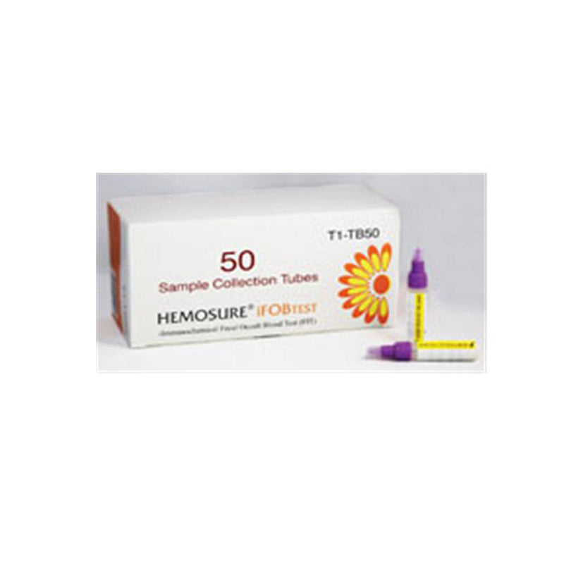 Hemosure Ifob Test Kits. Collection Tubes Only, 50/Bx. Collection Tubes Only50/Bx, Box