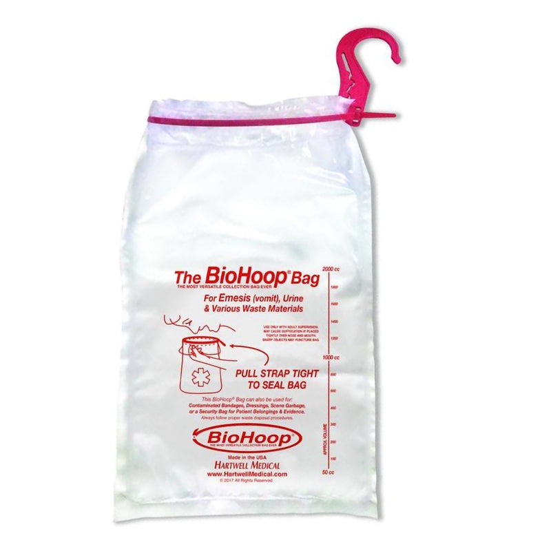 Bag, Collection Biohoop W/Hook8"X13" (40Dz/Cs), Sold As 12/Dozen Hartwell Bh 1100H