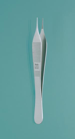 Miltex Adson Dressing Forceps. Dressing Forceps, 4¾", Micro, Delicate, 0.5Mm Wide Tips. , Each