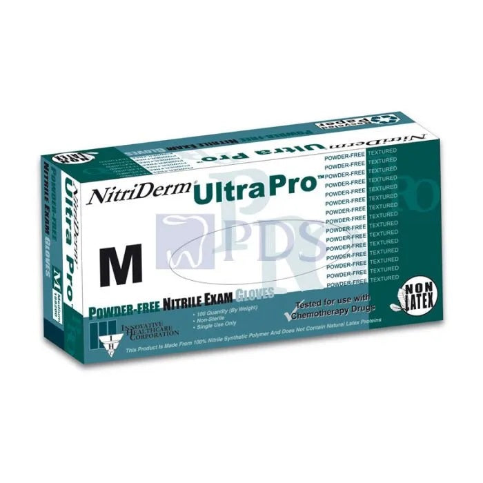 Innovative Nitriderm® Ep Ultra Pro™ Nitrile Synthetic Powder-Free Exam Gloves. Glove Exam Nitrile Chemo Pf Blsm 100/Bx 10Bx/Cs, Case