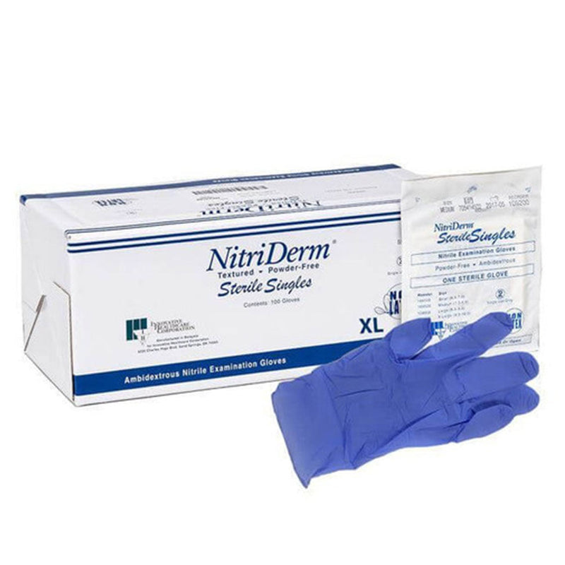 Innovative Nitriderm® Cs Nitrile Exam Gloves. Glove Exam Nitrile Chemo Md16In Xcuff 50/Bx 10Bx/Cs, Case